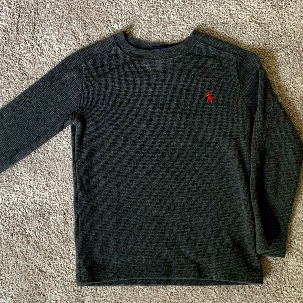 ✨✨ Boys Pool Ralph Lauren Gray Thermal Shirt ✨✨